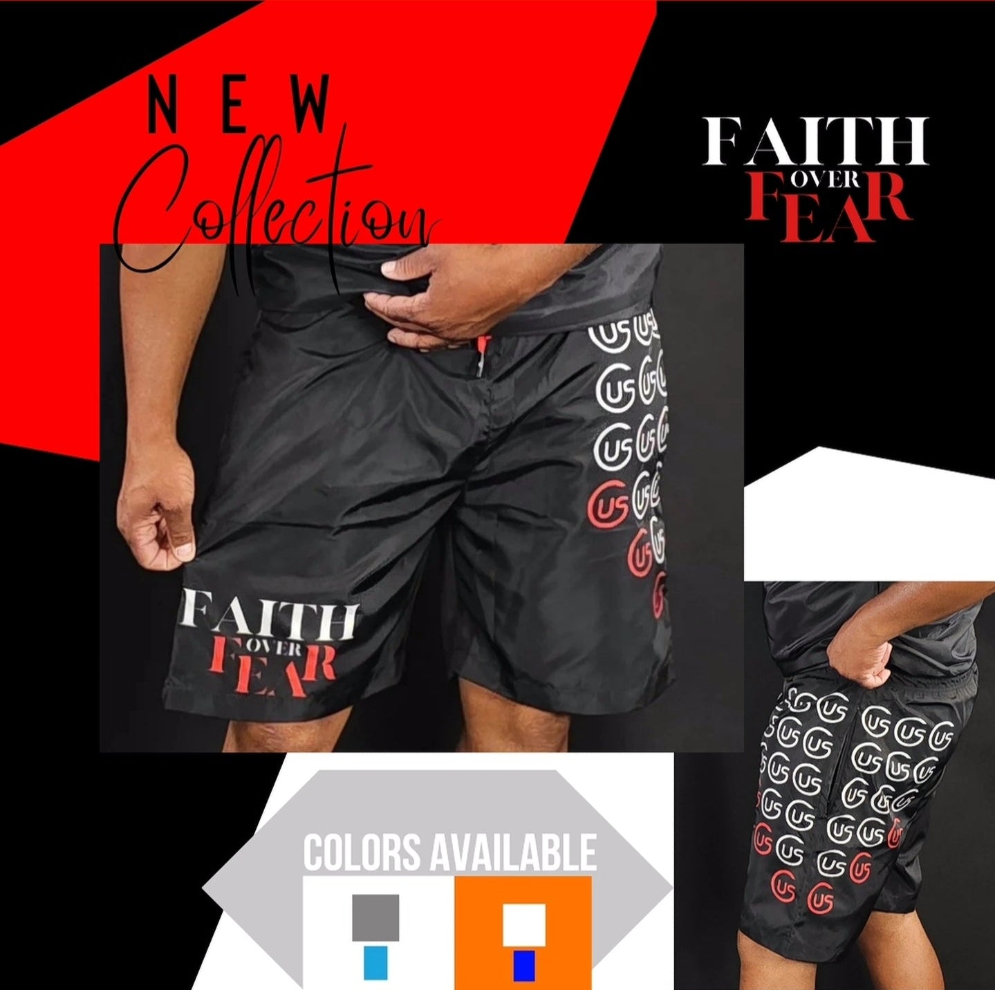 FAITH OVER FEAR SHORTS