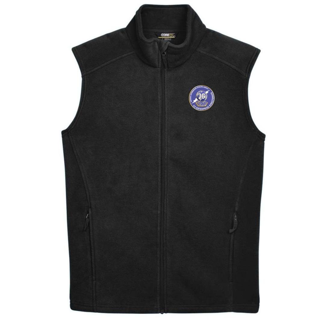 Men's Embroidered Fleece Vest